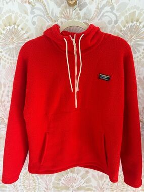 Women's L.L.Bean Katahdin Half Zip Fleece Hoodie | Small